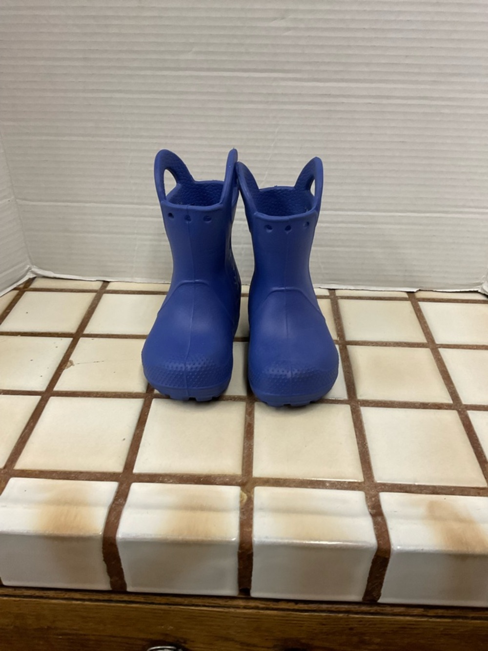 CROCS Kids Blue Handle Rain Boots
